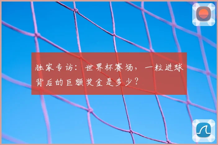 独家专访：世界杯赛场，一粒进球背后的巨额奖金是多少？